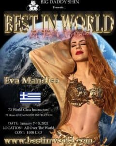 Η Εύα Μαντίσα σε φεστιβάλ Oriental χορού